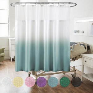 ESUN Printed Polyester Durable Hospital Curtains With Mesh