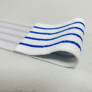 Esun Super Decontamination Capability Household Disposable Microfiber Floor Cleaning Mop Pads With Blue Stripe