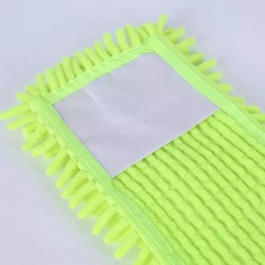 Microfiber Chenille Flat Floor Cleaning Mop Pads With Pocket