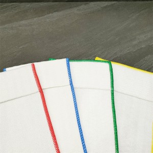 Super Water Absorption Colorful Edge Disposable Micro Fiber Mop Pads With Pocket