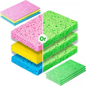 Esun Eco Friendly Biodegradable Multicolor Compressed Cellulose Sponge