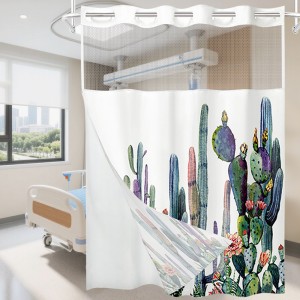 ESUN Printed Polyester Hospital Curtain With Mesh