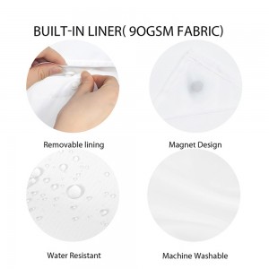 ESUN Printed Polyester Hospital Curtain With Mesh
