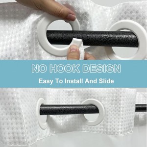 ESUN Printed Polyester Hospital Curtain With Mesh