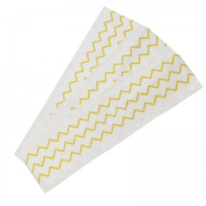 Esun Customizable Disposable Microfiber Mop Pads With Yellow Lines