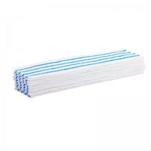 Blue Stripe Microfiber Disposable Mop Pad