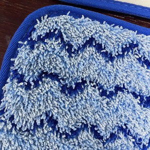 MICROFIBER WET MOP PAD WITH ZIGZAG