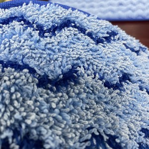 MICROFIBER WET MOP PAD WITH ZIGZAG