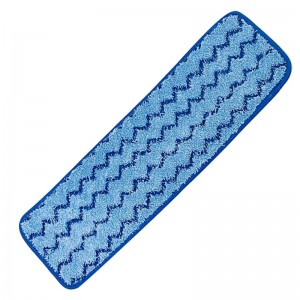 MICROFIBER WET MOP PAD WITH ZIGZAG