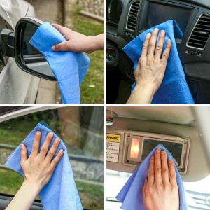 Quick Dry PVA Chamois Shammy Car Wash Cleaning Cloth Reusable Chamois Leather Car Cleaning Towel