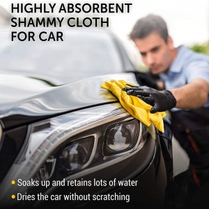 Quick Dry PVA Chamois Shammy Car Wash Cleaning Cloth Reusable Chamois Leather Car Cleaning Towel