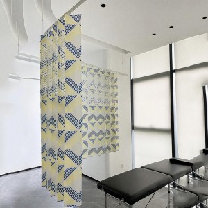 Esun Printed Integral Perforated Mesh Hospital Privacy Curtains