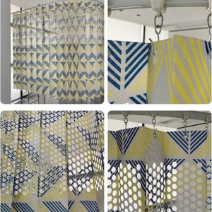 Esun Printed Integral Perforated Mesh Hospital Privacy Curtains