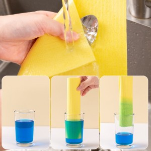 Esun Reusable Cellulose Fiber Sponge Biodegradable Dish Wash Sponge Cloth Dishcloth