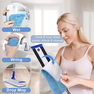 Washable Microfiber Floor Cleaning Mops Pads Reusable Microfiber Spray Mop Pads