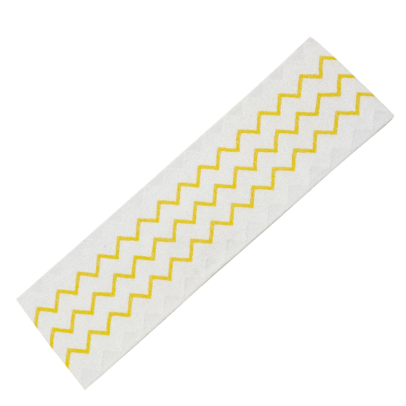 Disposable Microfibre Mop Pad Yellow Stripe