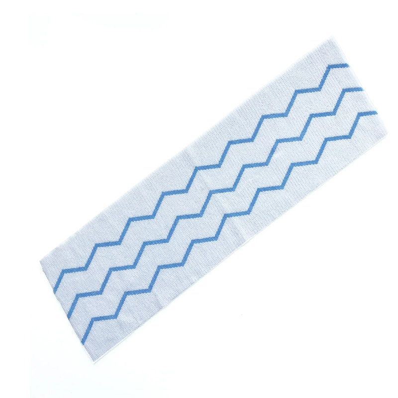 Esun 30X30Cm Blue Lines Customizable Size Disposable Microfiber mop pads